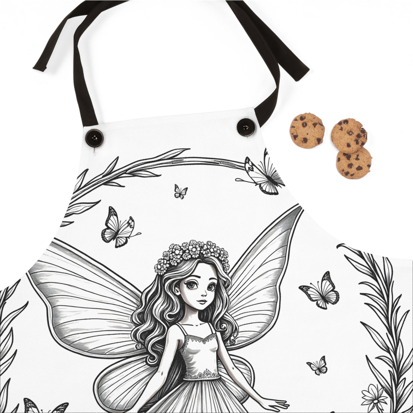 Apron Coloring Kit with 10 Fabric Markers - Nature Fairy