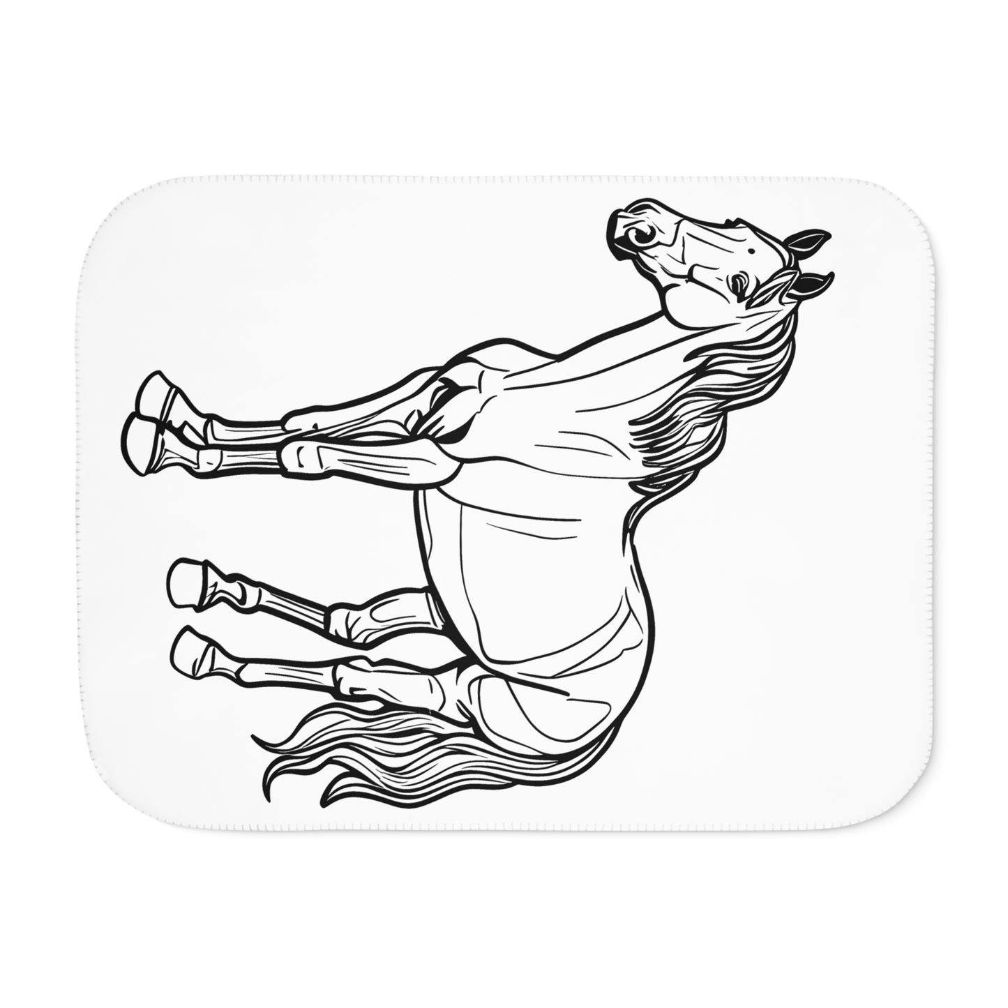 Blanket Coloring Kit with 10 Fabric Markers - Standing Horse