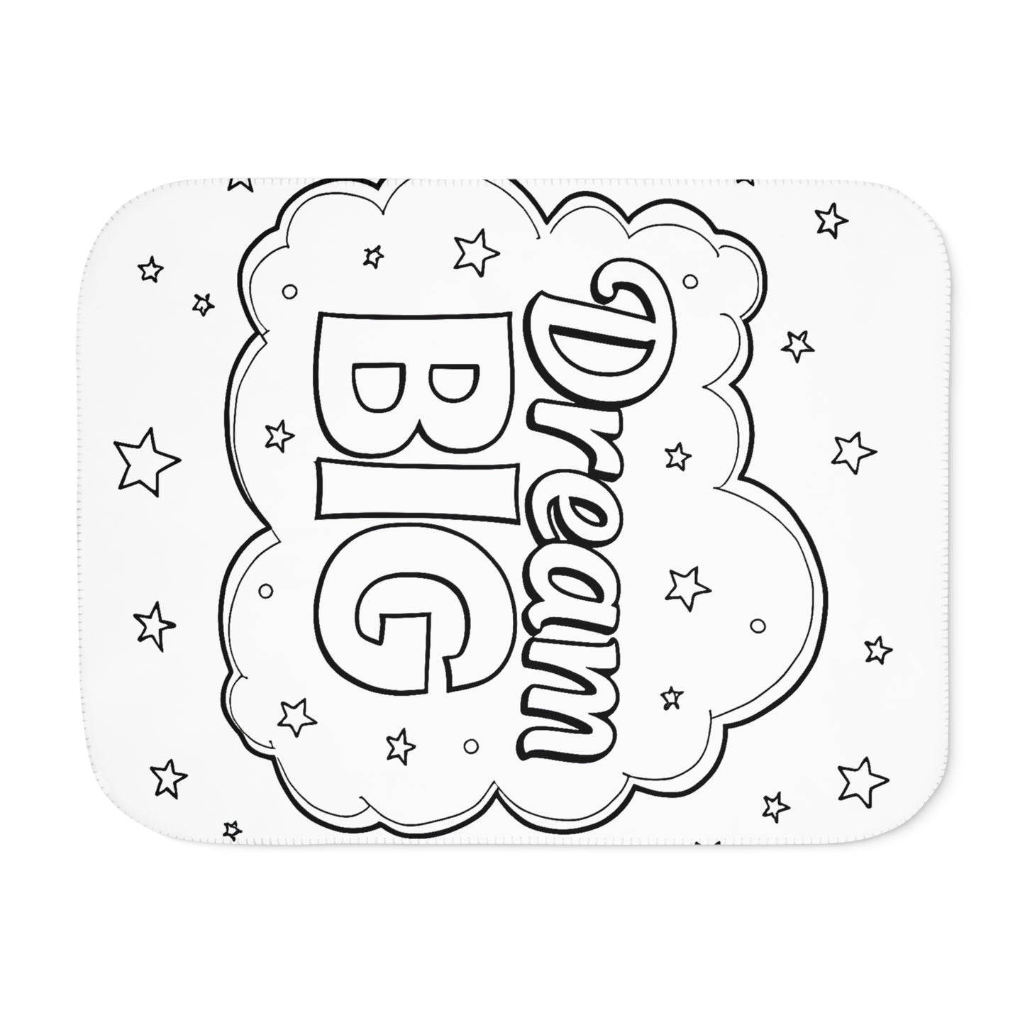 Blanket Coloring Kit with 10 Fabric Markers - Motivation