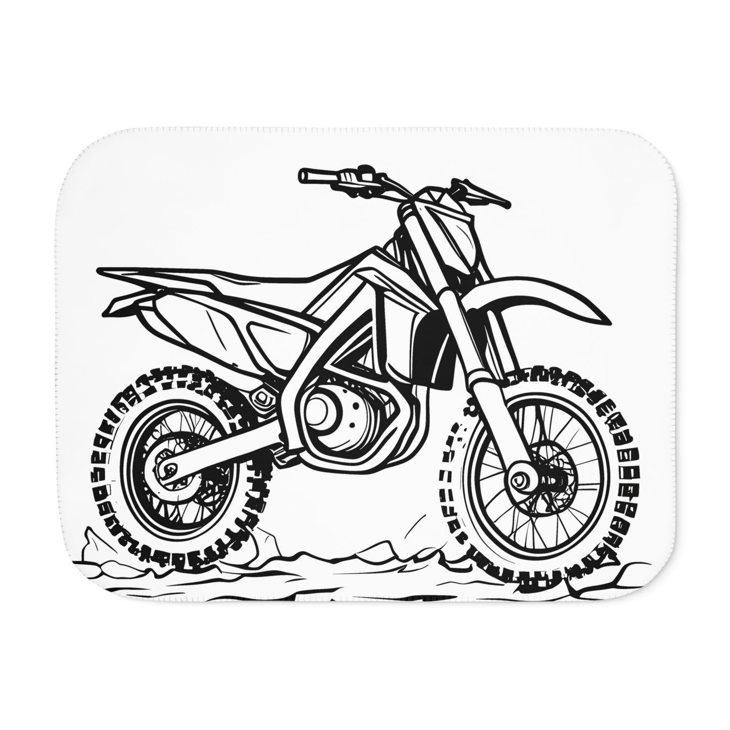 Blanket Coloring Kit with 10 Fabric Markers - Dirt Bike