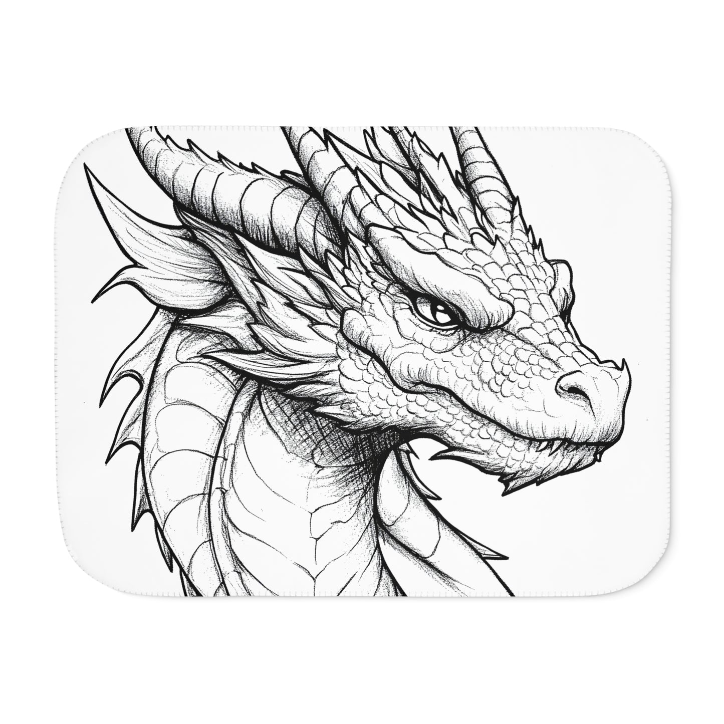 Blanket Coloring Kit with 10 Fabric Markers - Dragon