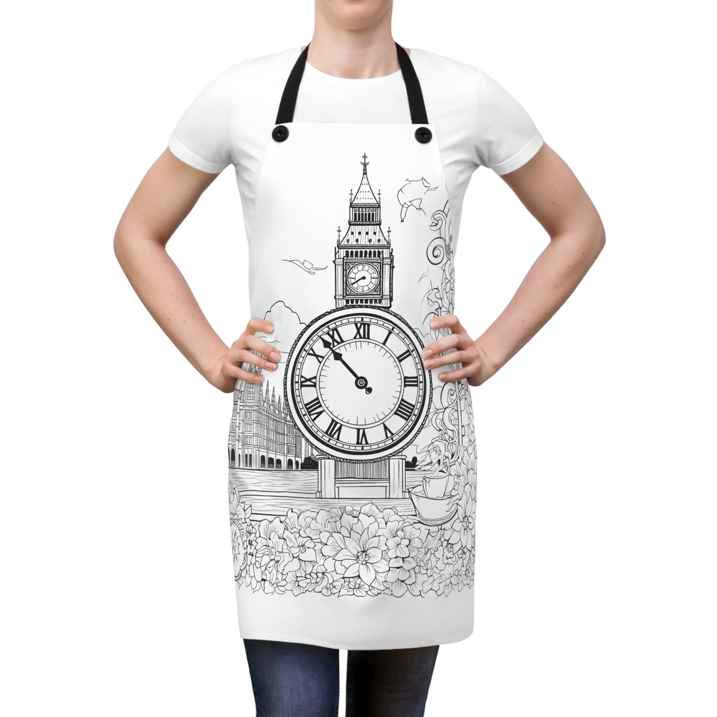 Apron Coloring Kit with 10 Fabric Markers - Big Ben