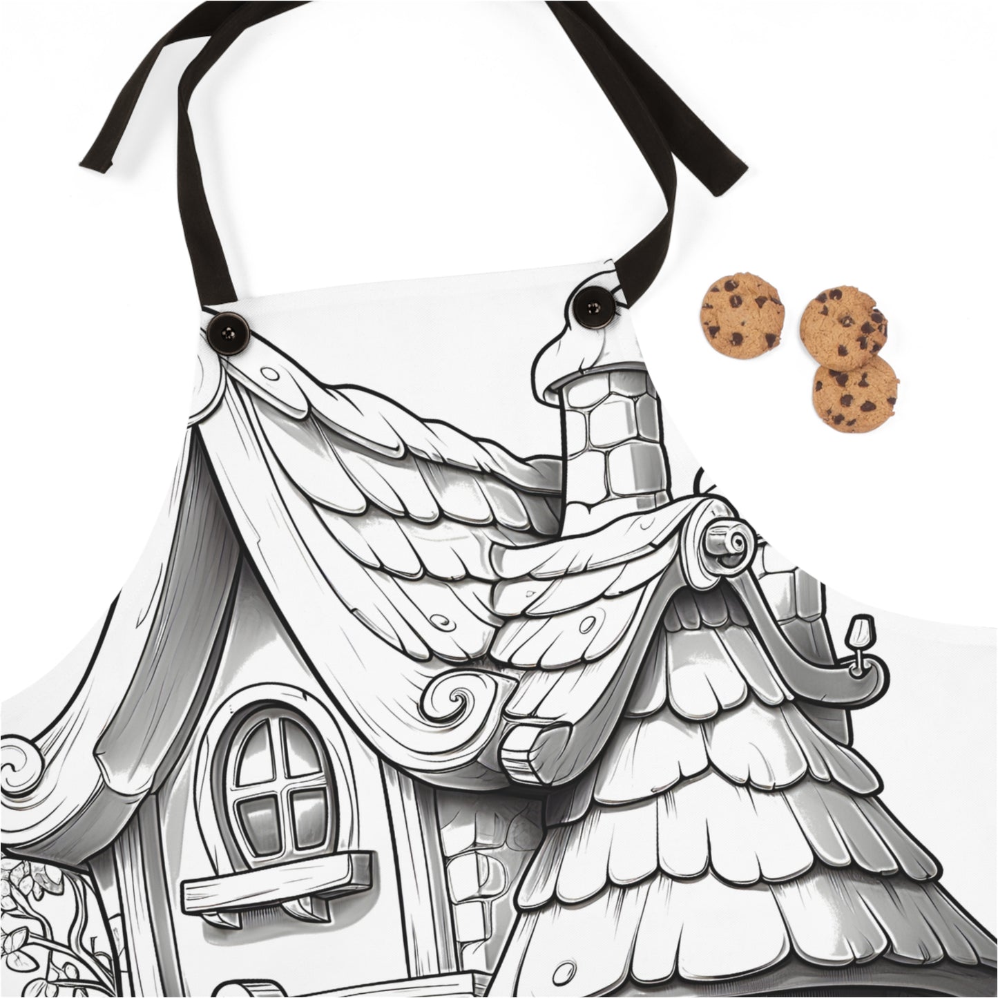 Apron Coloring Kit with 10 Fabric Markers - Fairytale Cottage