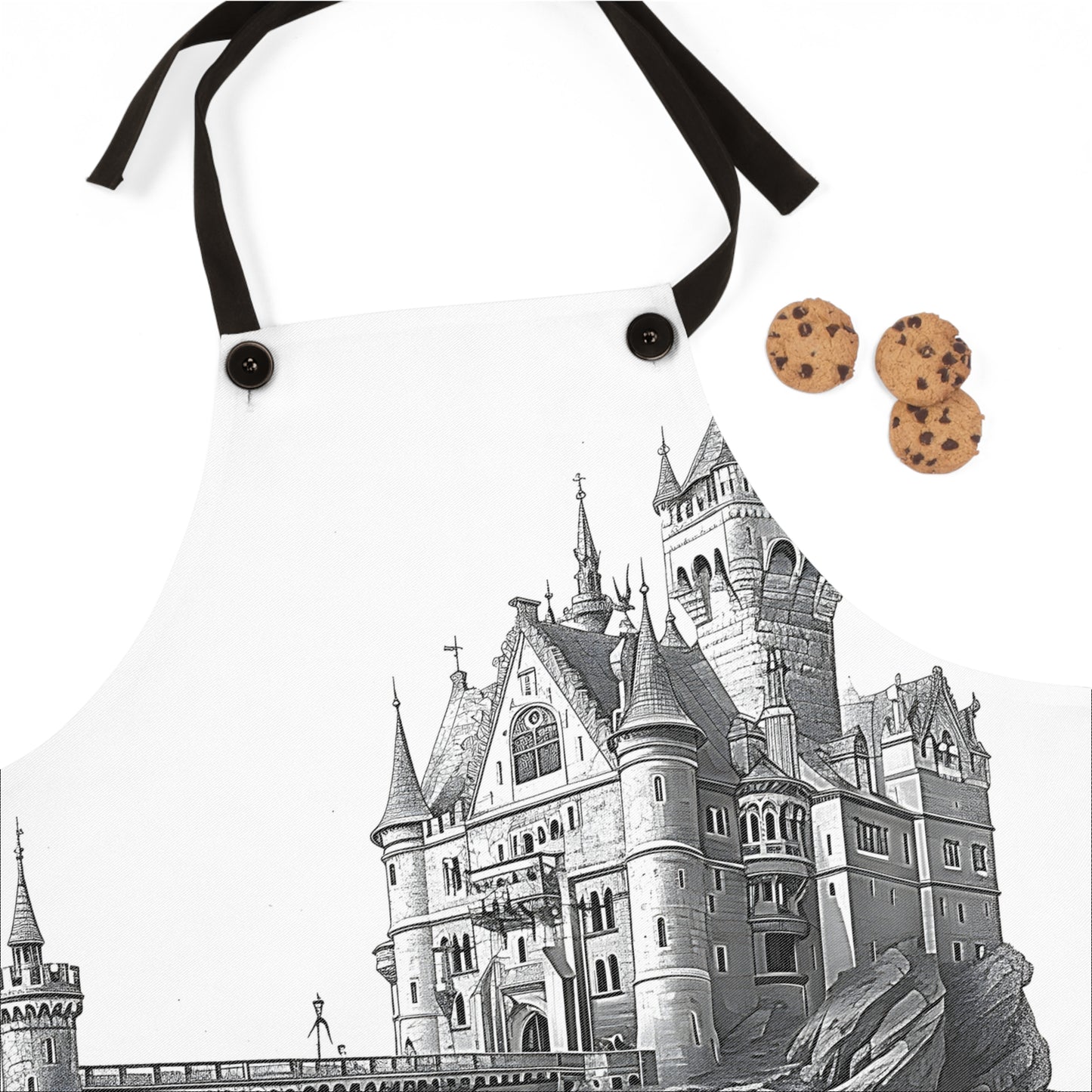 Apron Coloring Kit with 10 Fabric Markers - Castle on Cliff