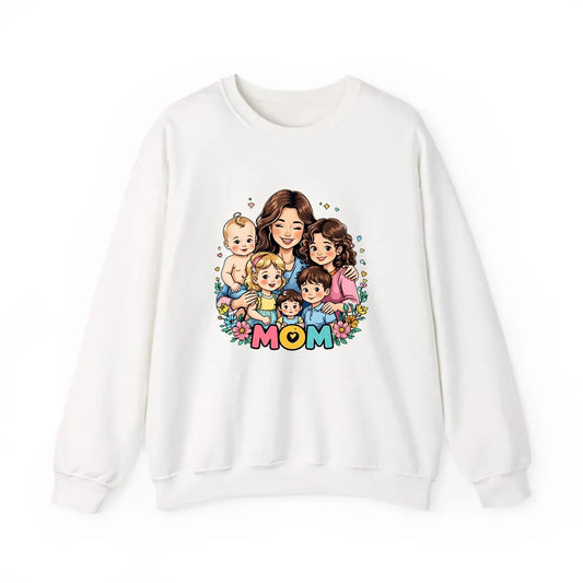 Custom Adult Crewneck Sweatshirt Colorful Design with Fabric Markers