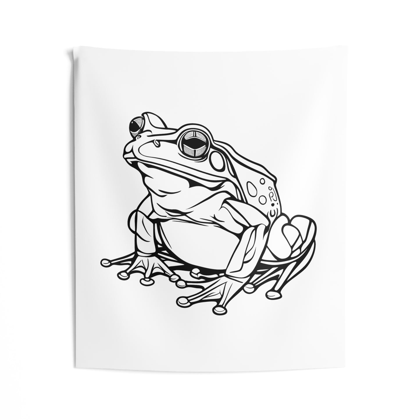 Indoor Wall Tapestries Coloring Kit with 10 Fabric Markers - Tree Frog