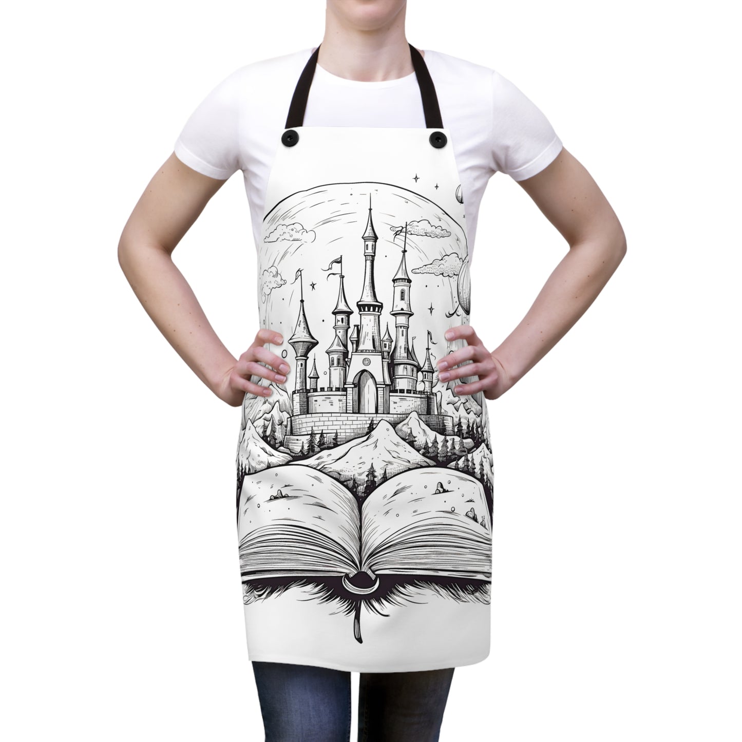 Apron Coloring Kit with 10 Fabric Markers - Castle in a Storybook