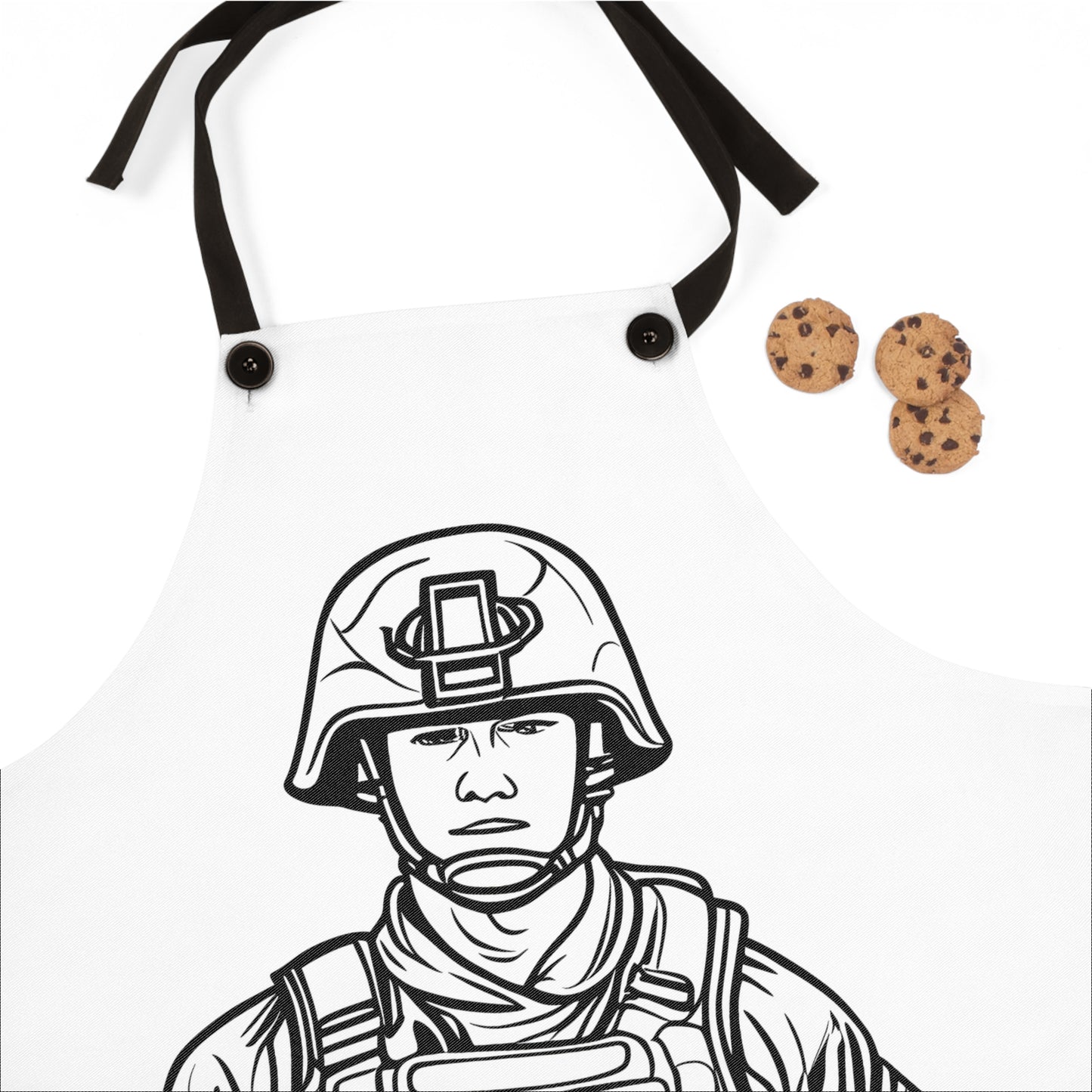 Apron Coloring Kit with 10 Fabric Markers - Soldier