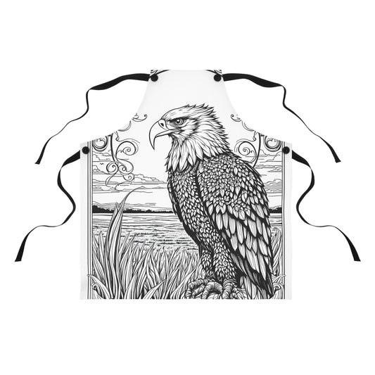 Apron Coloring Kit with 10 Fabric Markers - Eagle