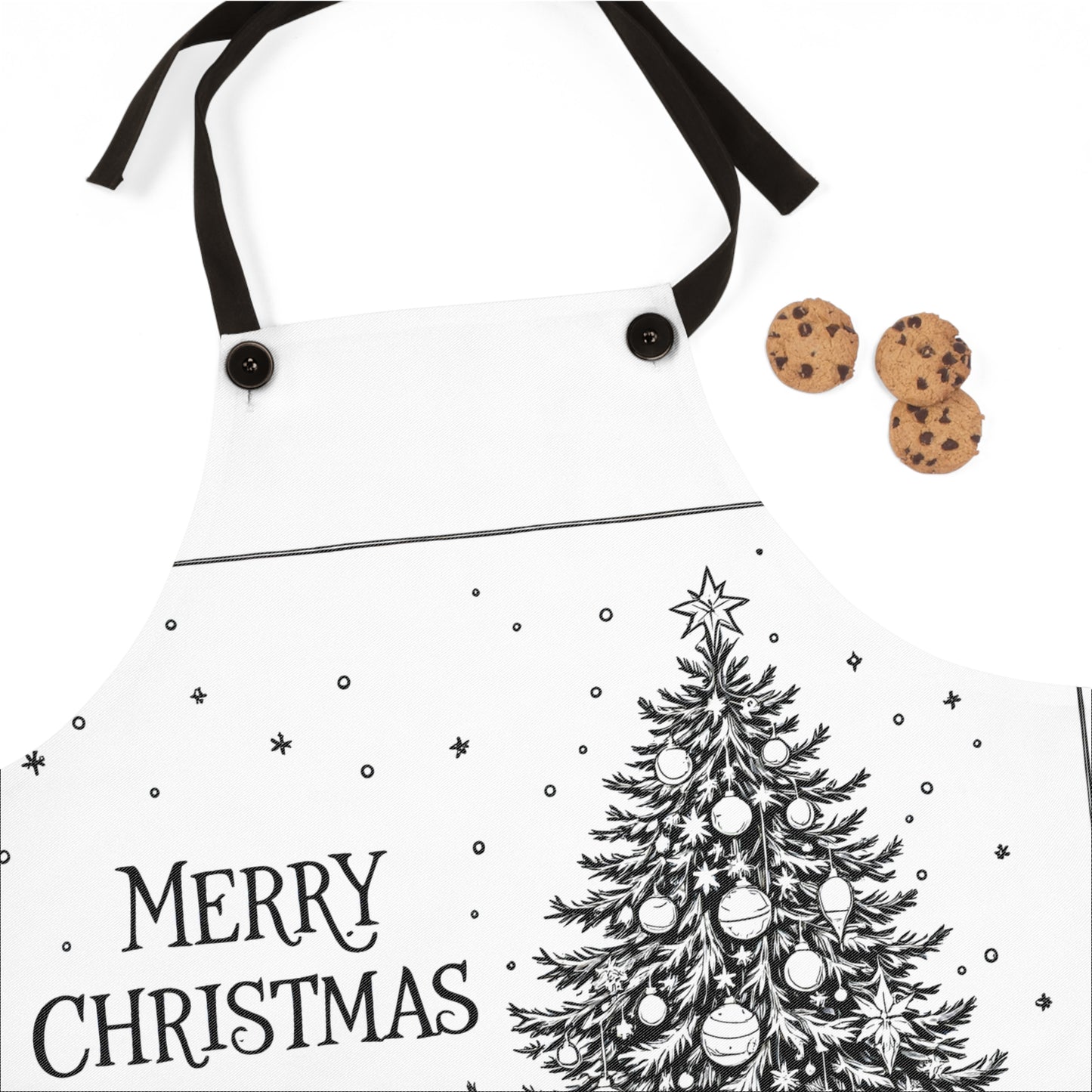 Apron Coloring Kit with 10 Fabric Markers - Christmas Tree