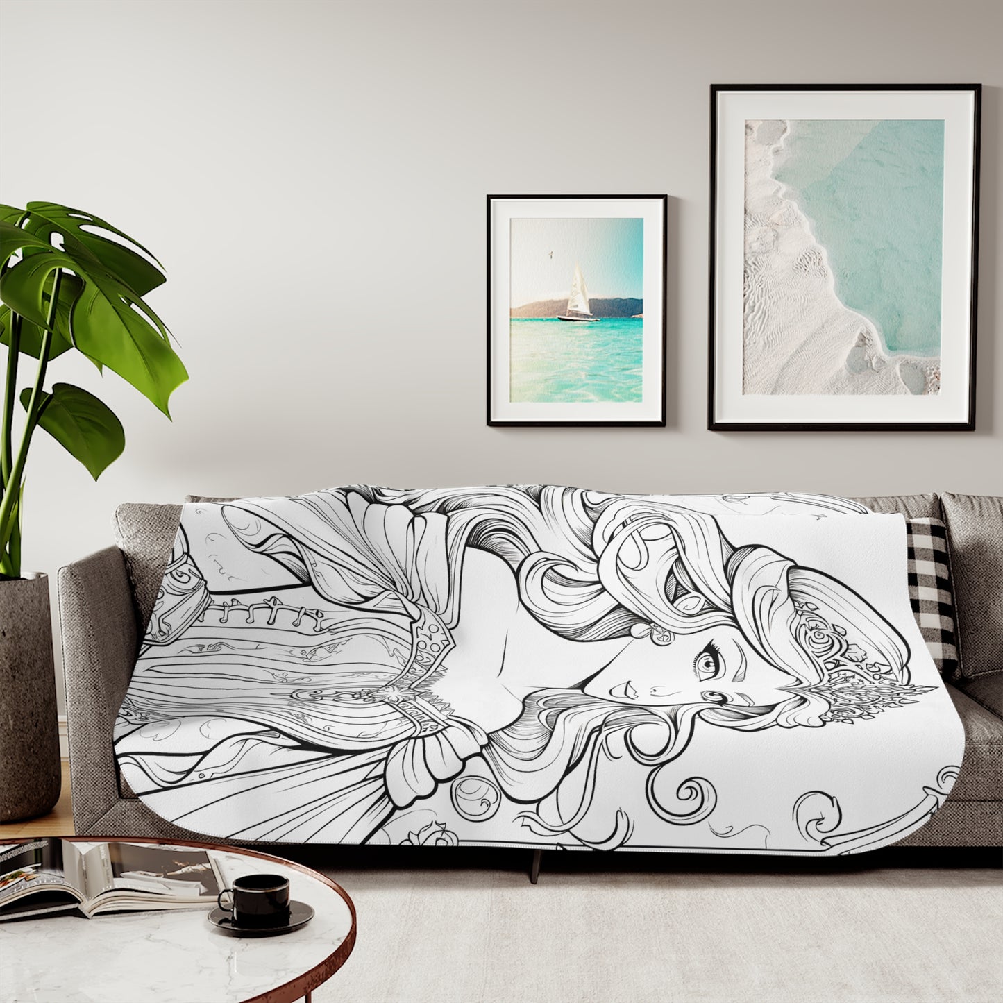 Blanket Coloring Kit with 10 Fabric Markers - Regal Princess