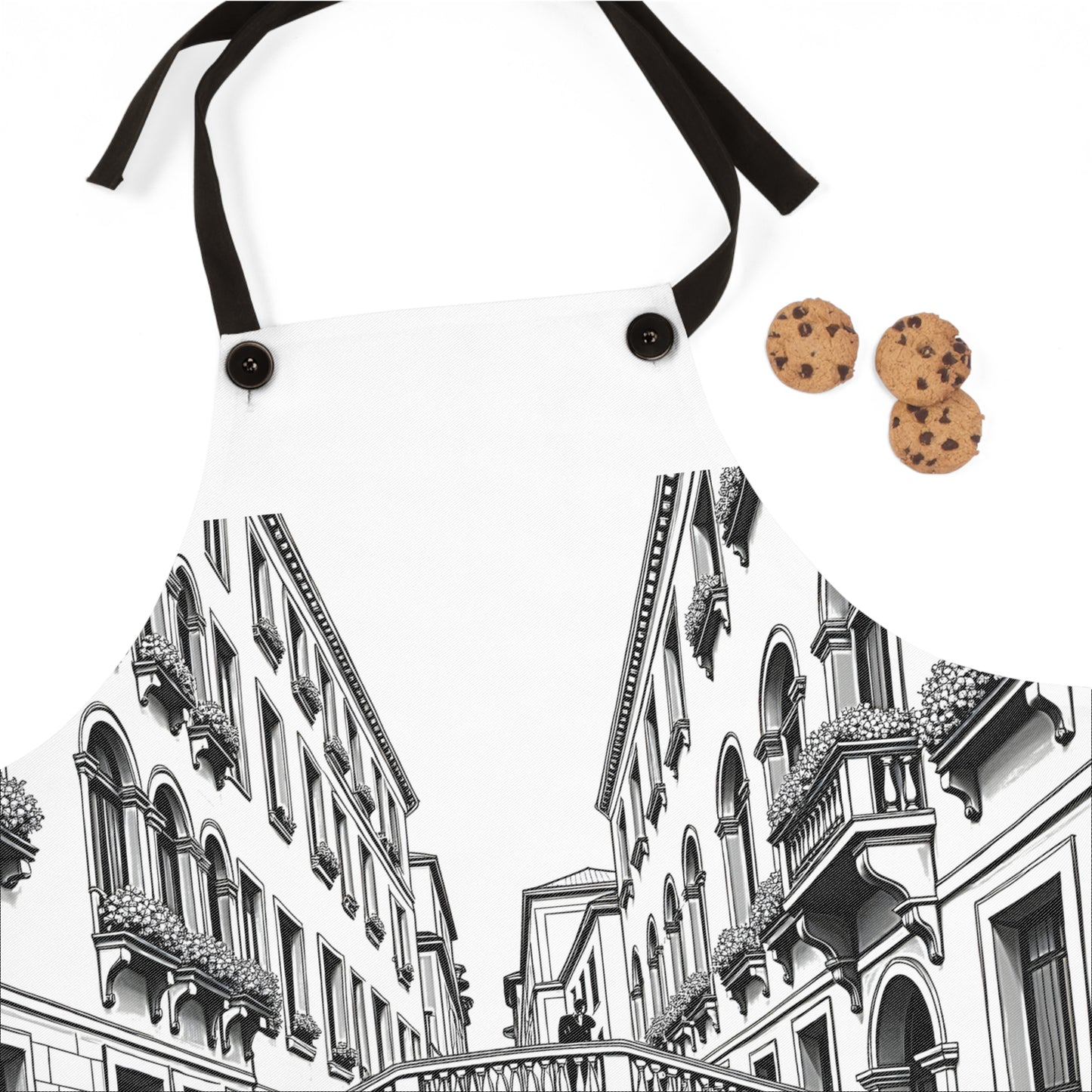 Apron Coloring Kit with 10 Fabric Markers - Venetian Canal