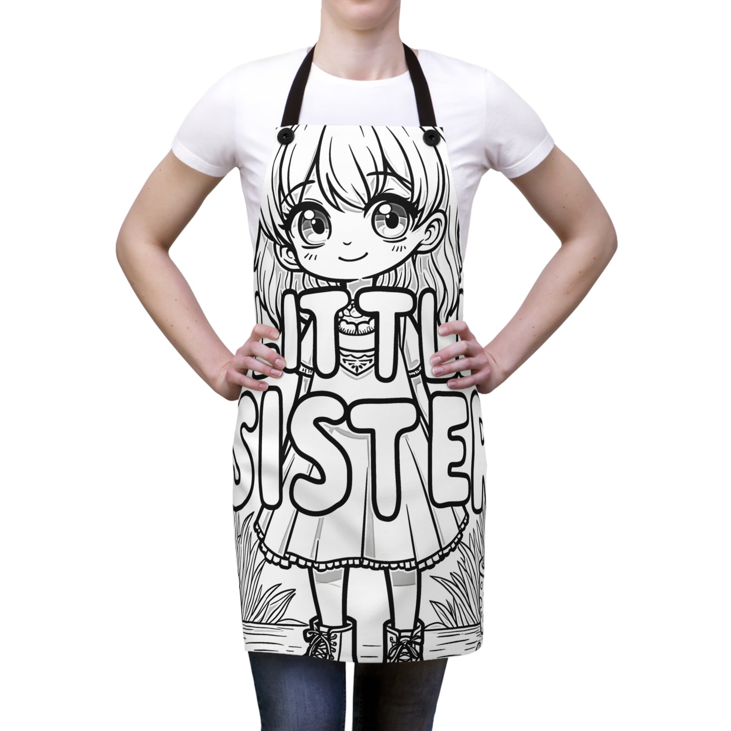 Apron Coloring Kit with 10 Fabric Markers - Sister
