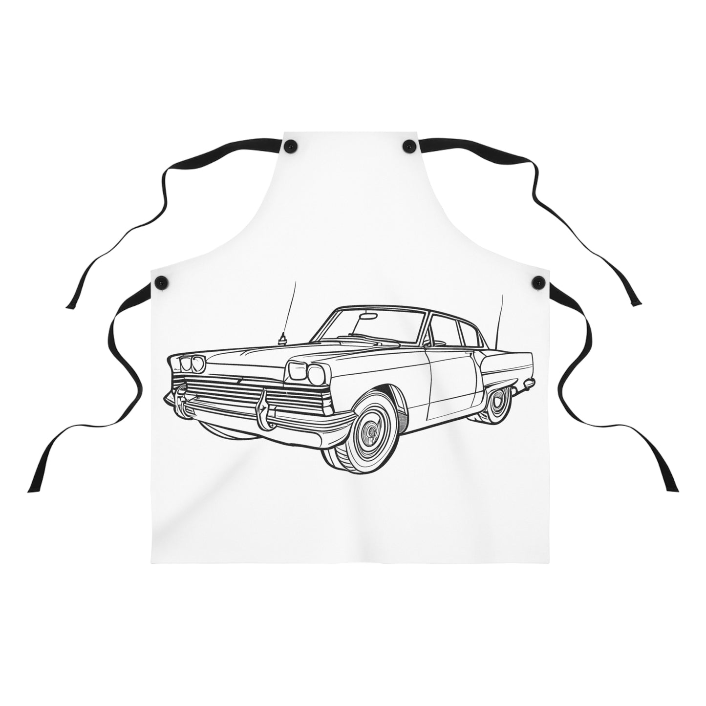 Apron Coloring Kit with 10 Fabric Markers - Classic Car