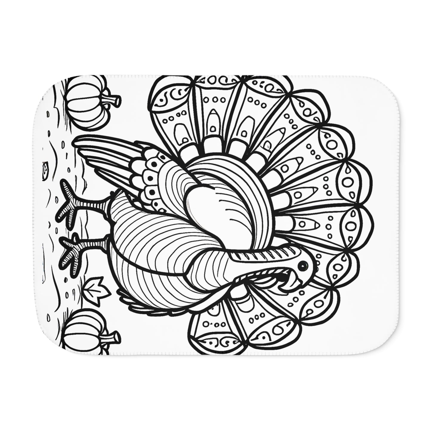 Blanket Coloring Kit with 10 Fabric Markers - Turkey