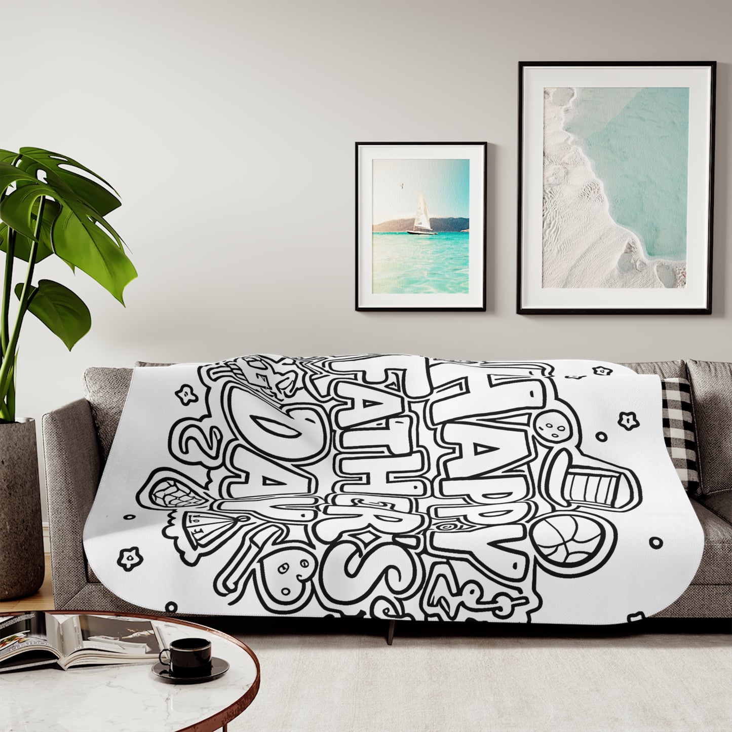 Blanket Coloring Kit with 10 Fabric Markers - Father's Day