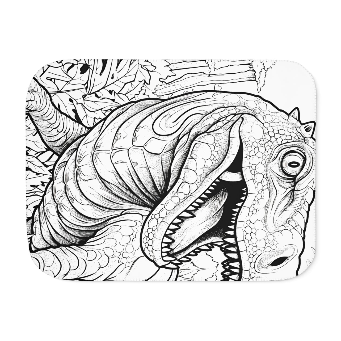 Blanket Coloring Kit with 10 Fabric Markers - Tyrannosaurus Rex