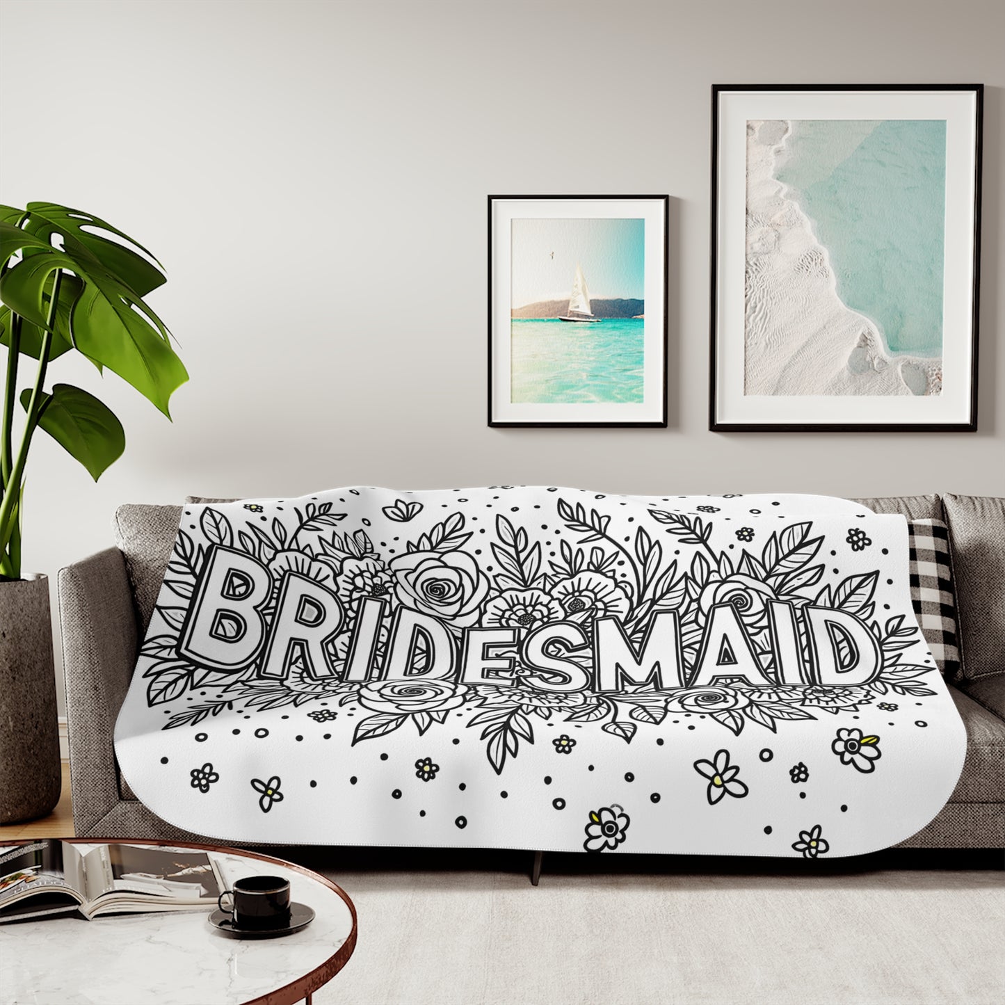 Blanket Coloring Kit with 10 Fabric Markers - Bridesmaid