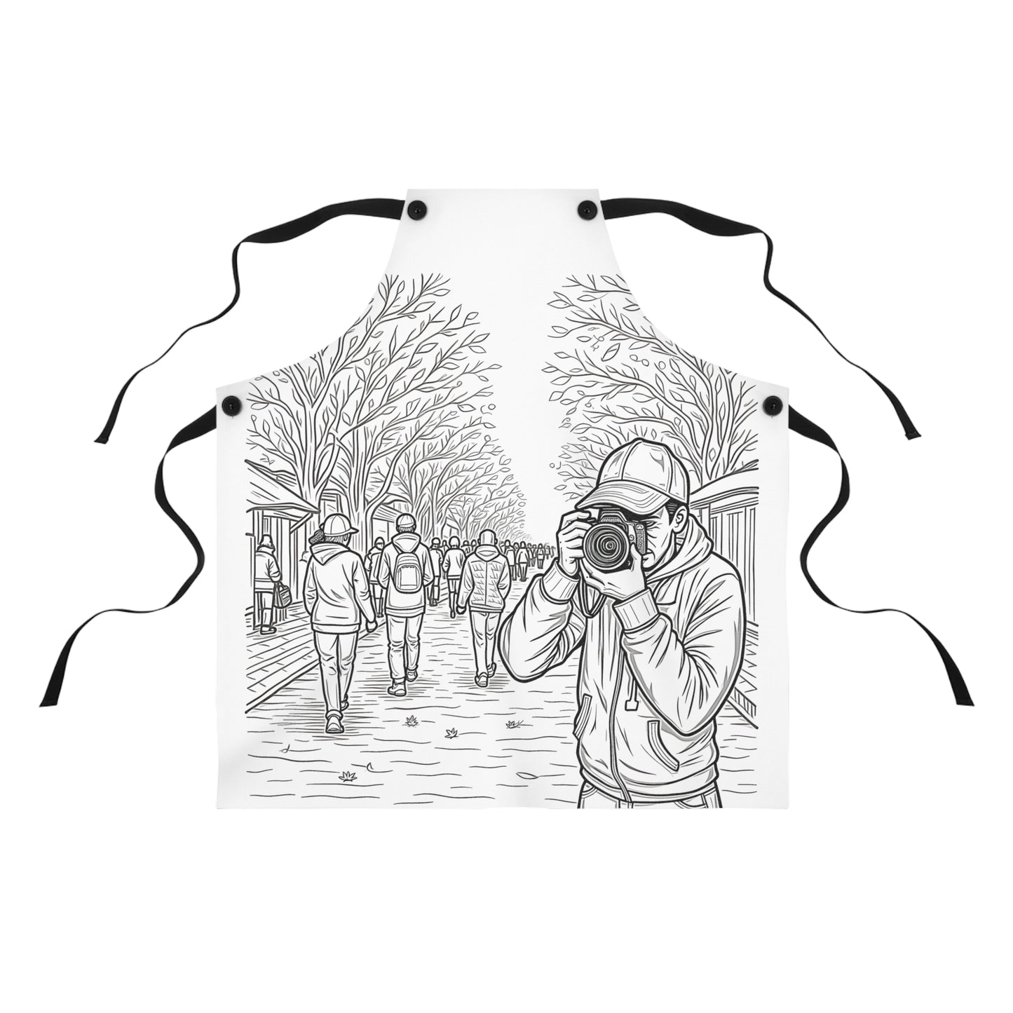 Apron Coloring Kit with 10 Fabric Markers - Photographer