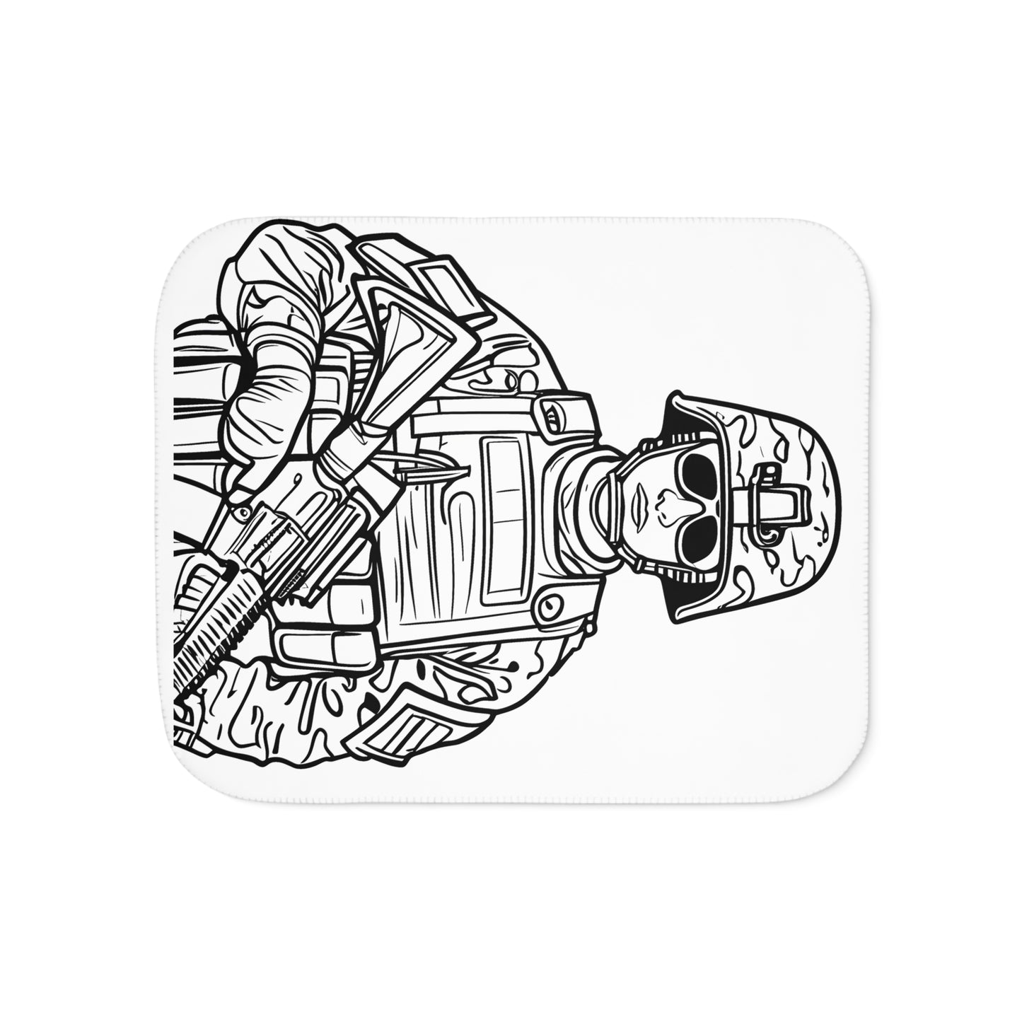 Blanket Coloring Kit with 10 Fabric Markers - Soldier