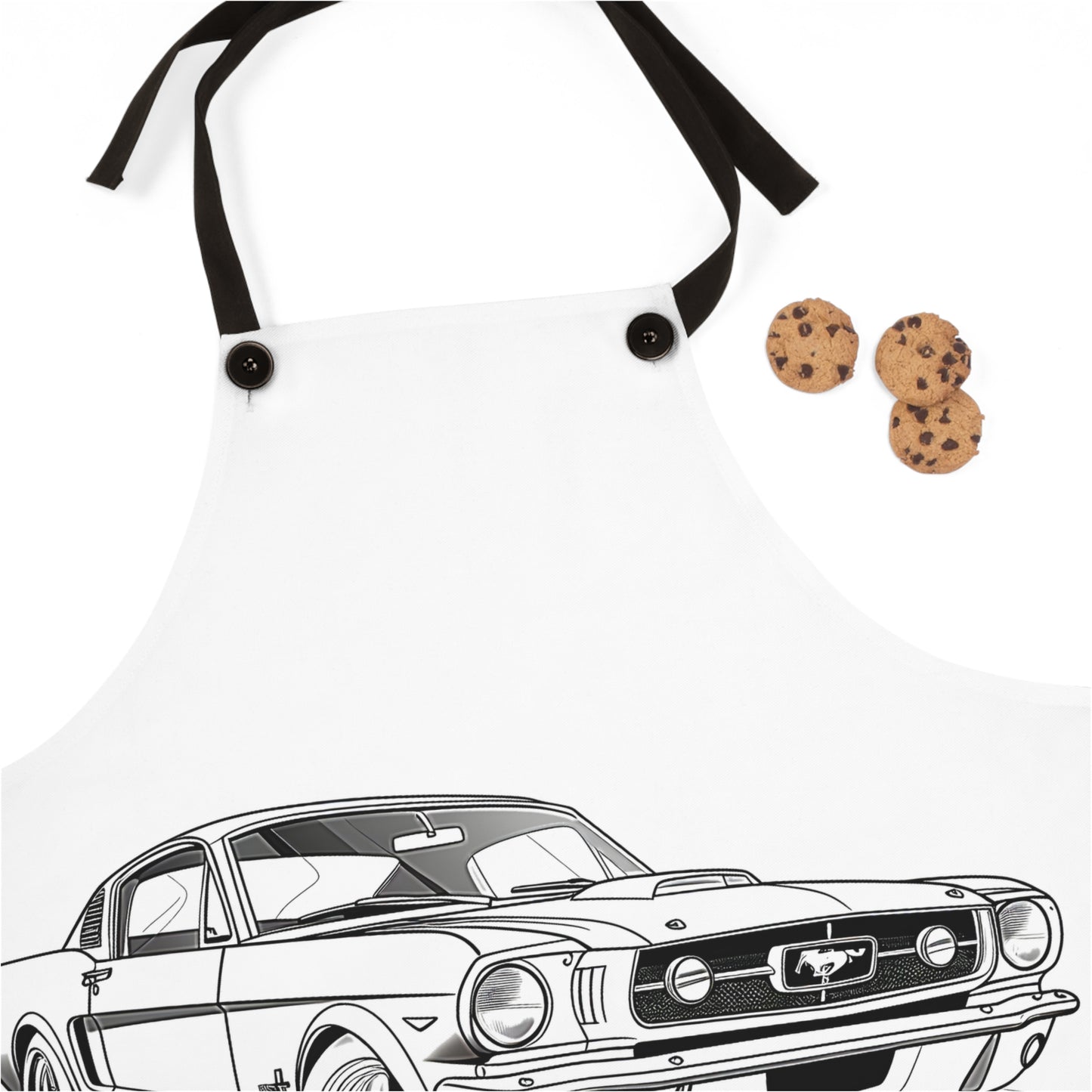 Apron Coloring Kit with 10 Fabric Markers - Classic Mustang