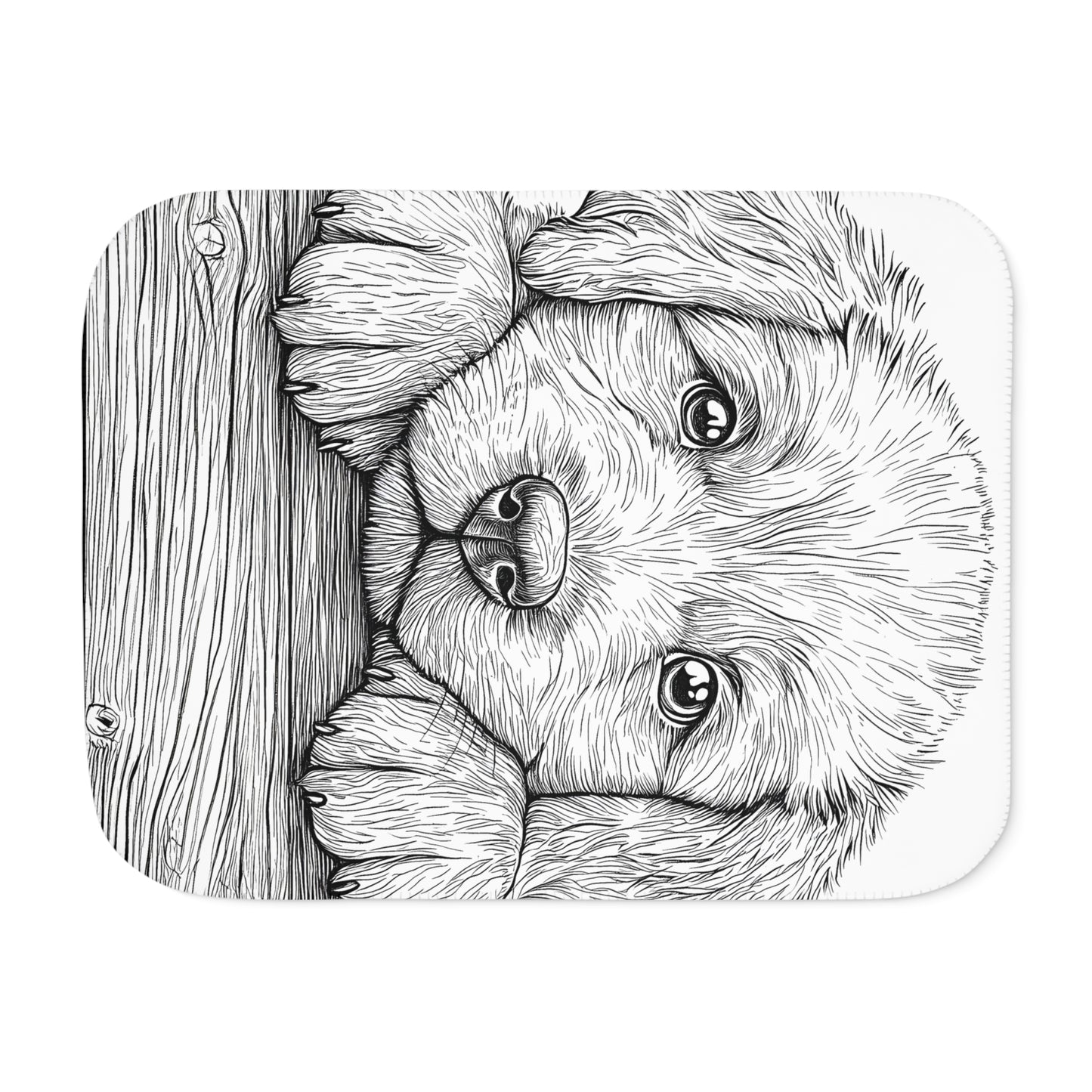 Blanket Coloring Kit with 10 Fabric Markers - Puppy