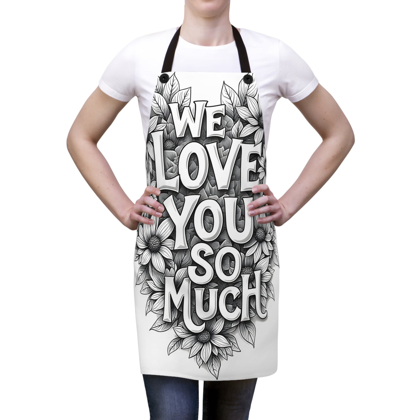 Apron Coloring Kit with 10 Fabric Markers - Love Message