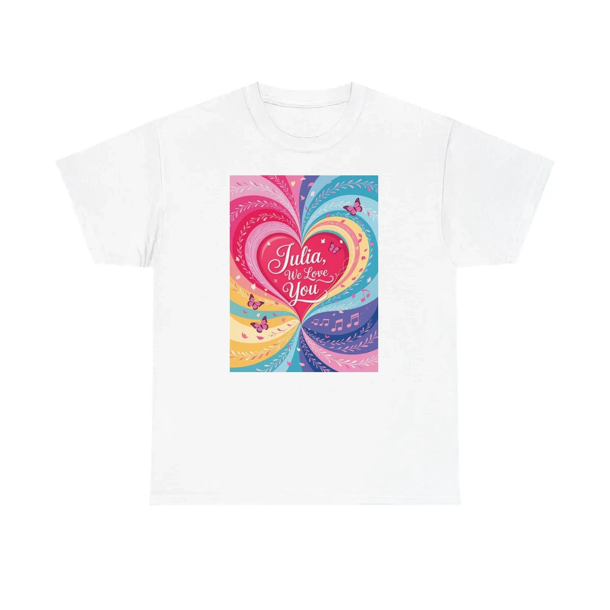 Custom Unisex T-Shirt Colorful Design with Fabric Markers