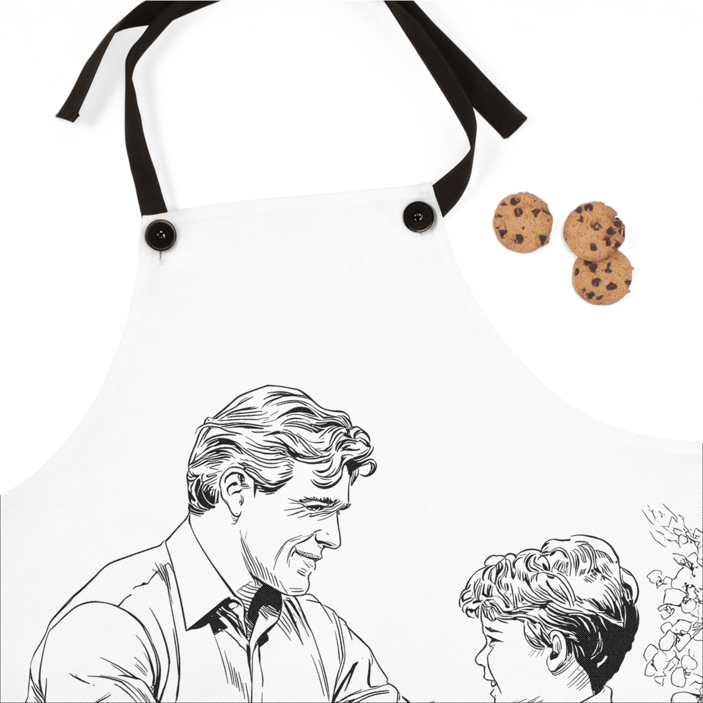 Apron Coloring Kit with 10 Fabric Markers - Father and Son