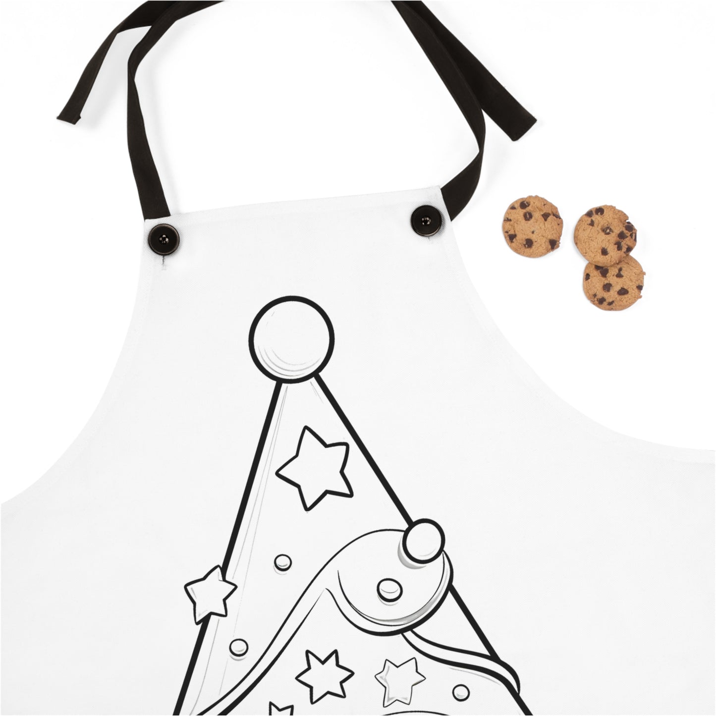 Apron Coloring Kit with 10 Fabric Markers - Party Hat