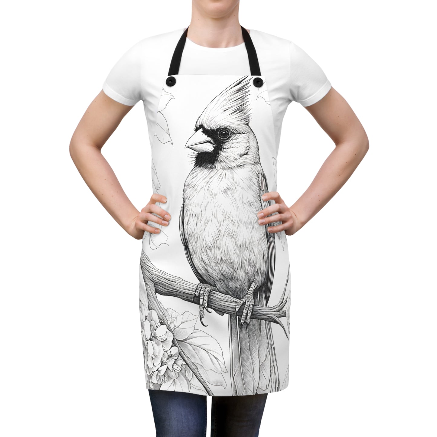 Apron Coloring Kit with 10 Fabric Markers - Cardinal