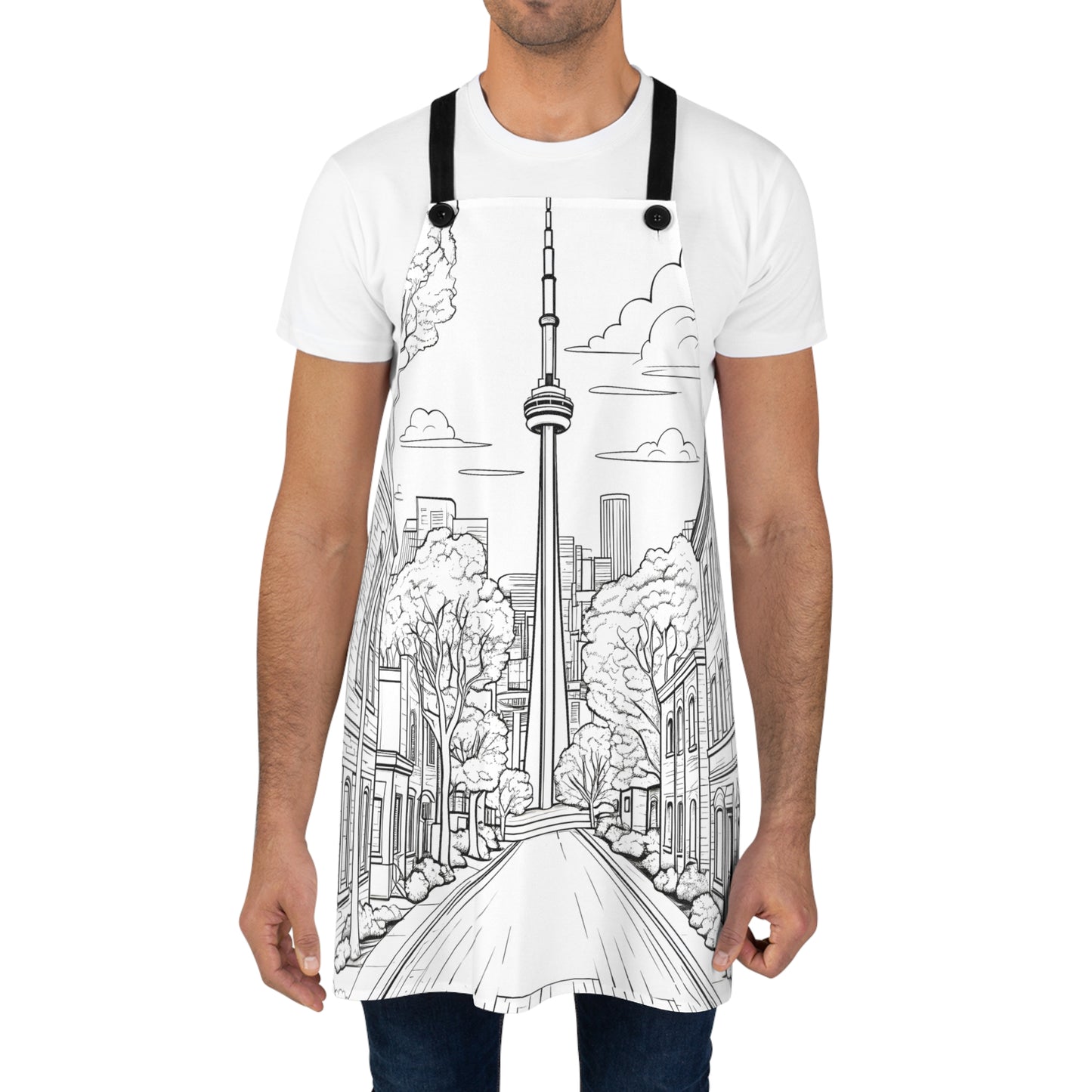 Apron Coloring Kit with 10 Fabric Markers - Urban Street