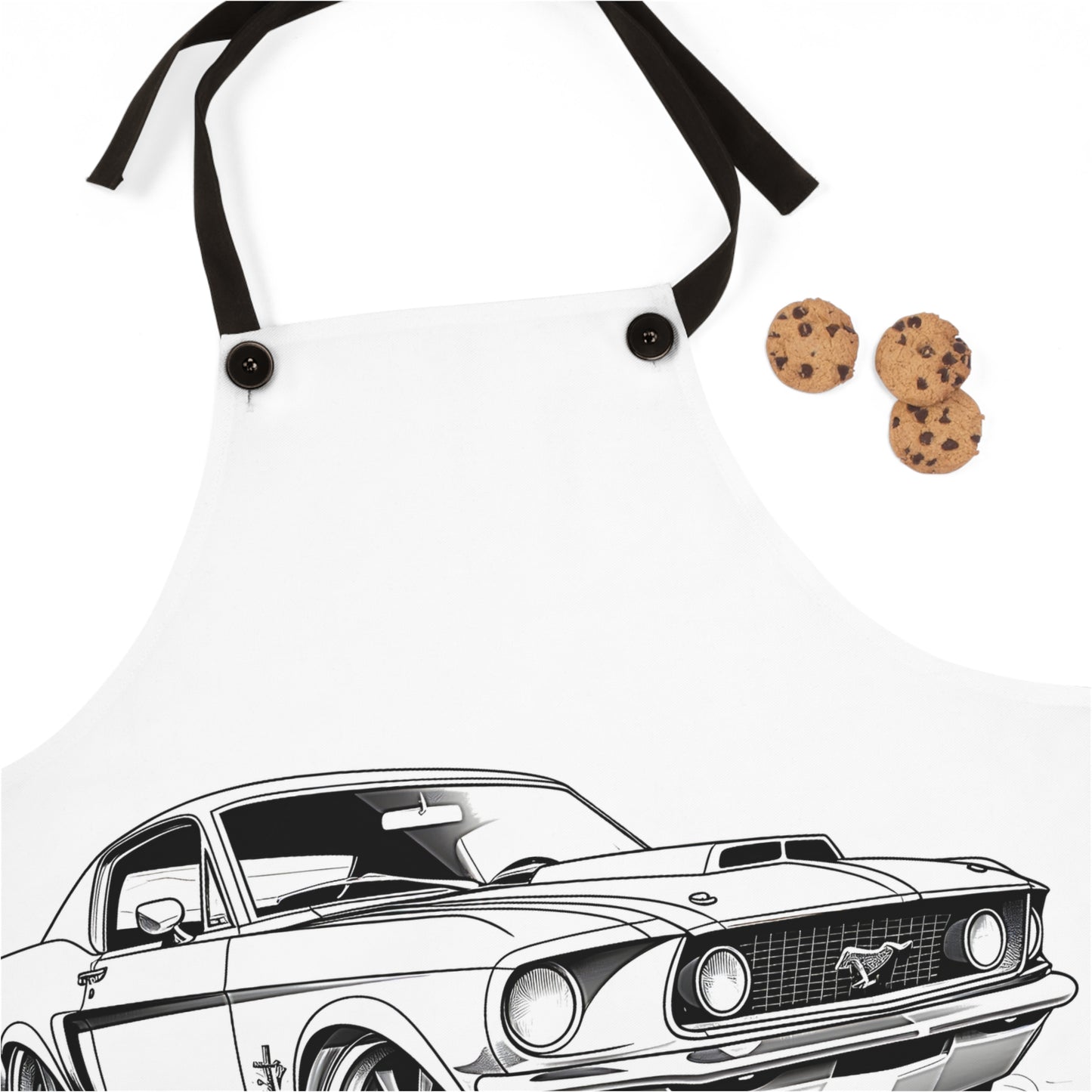 Apron Coloring Kit with 10 Fabric Markers - Classic Car