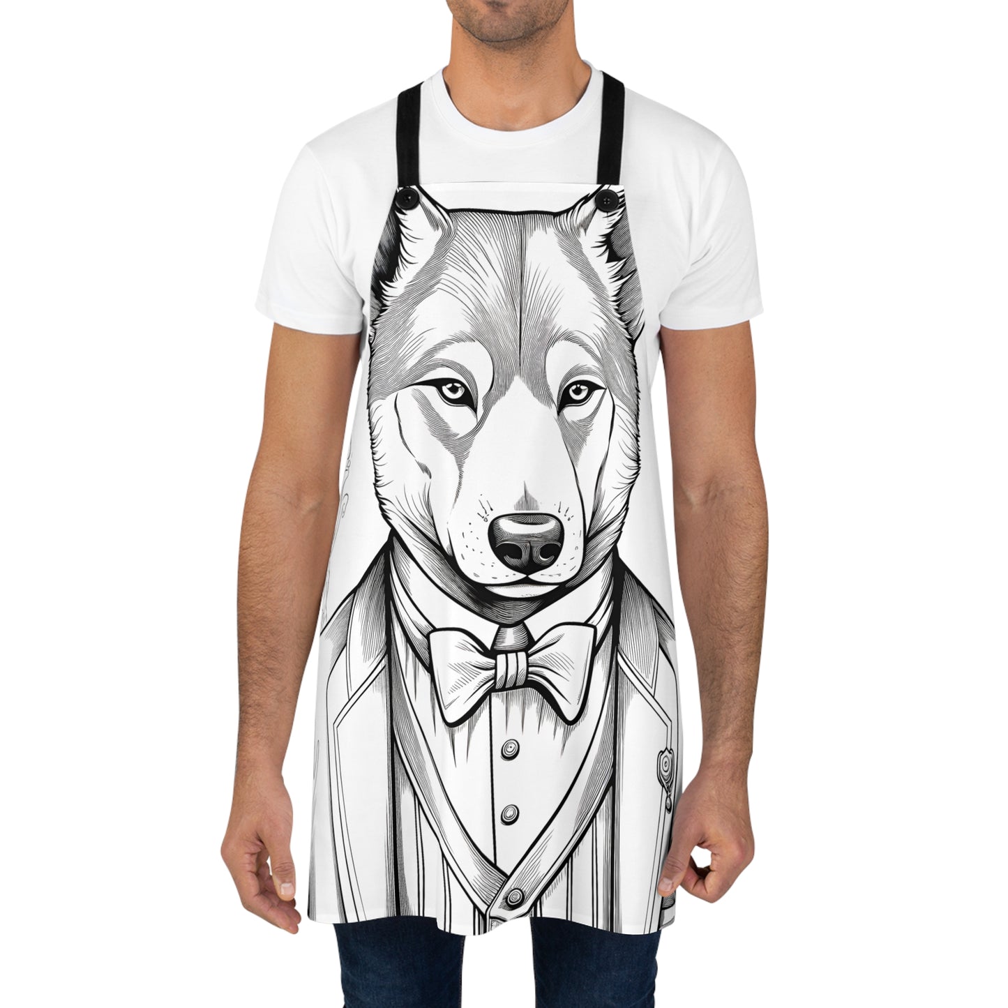 Apron Coloring Kit with 10 Fabric Markers - Wolf