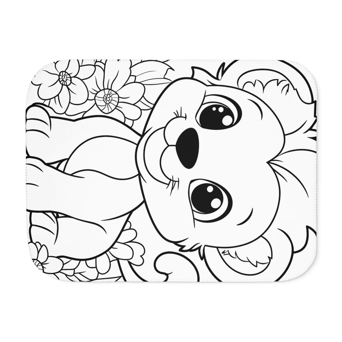 Blanket Coloring Kit with 10 Fabric Markers - Cute Lion