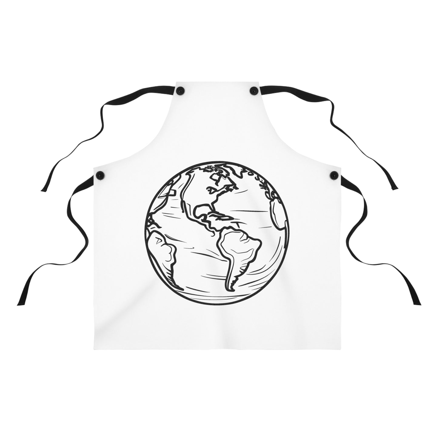 Apron Coloring Kit with 10 Fabric Markers - Planet Earth