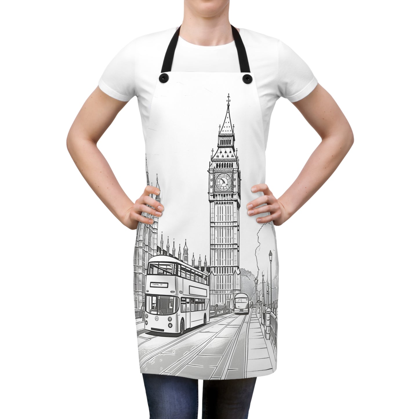 Apron Coloring Kit with 10 Fabric Markers - Big Ben