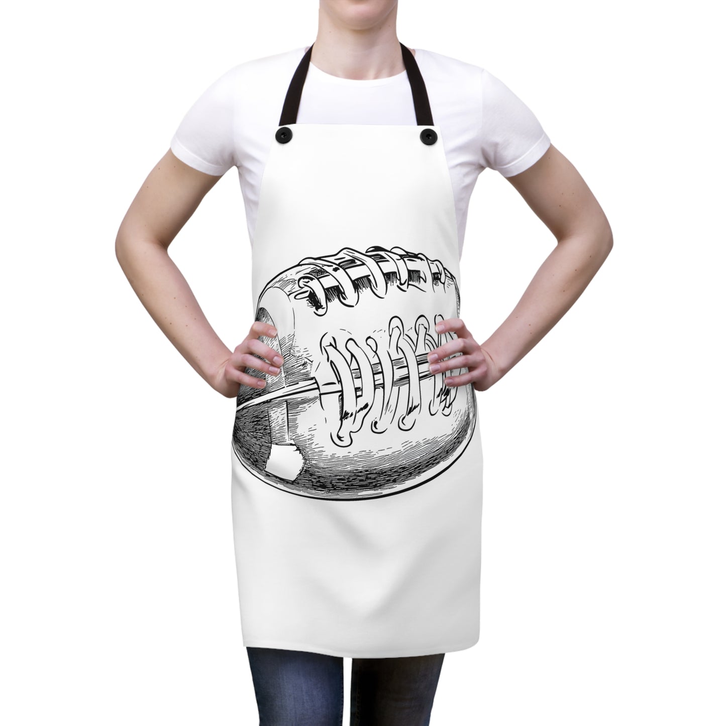 Apron Coloring Kit with 10 Fabric Markers - American Football