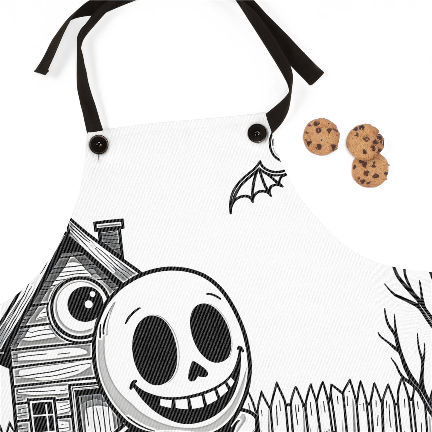 Apron Coloring Kit with 10 Fabric Markers - Spooky