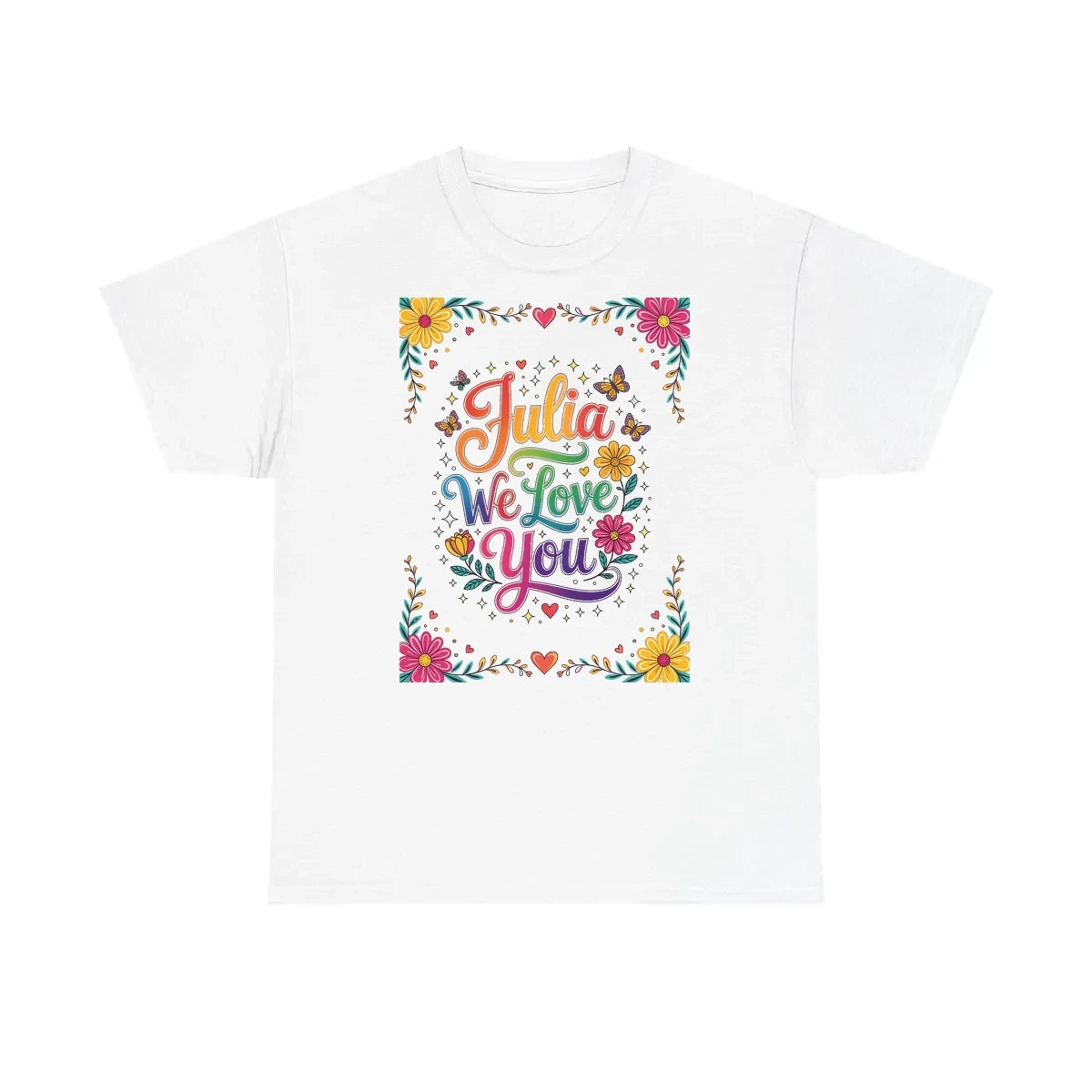 Custom Unisex T-Shirt Colorful Design with Fabric Markers