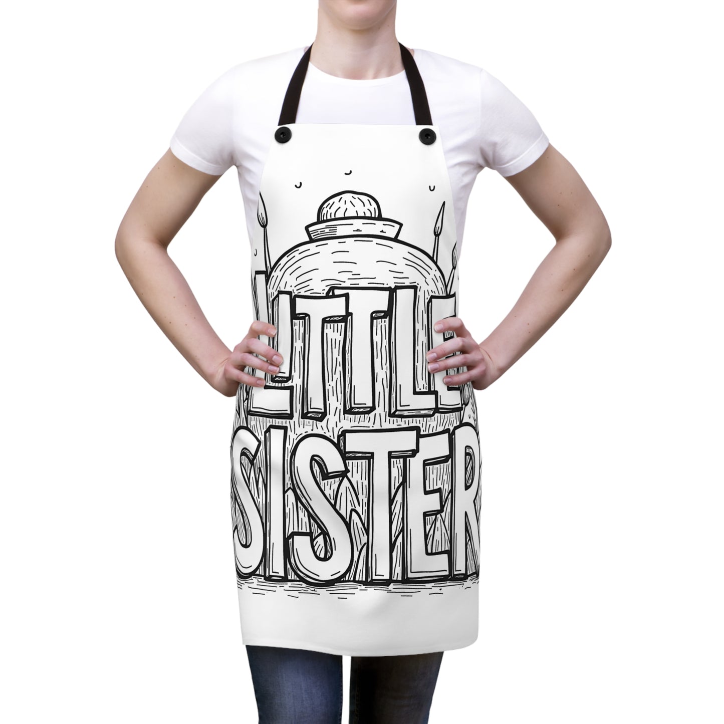 Apron Coloring Kit with 10 Fabric Markers - Sister