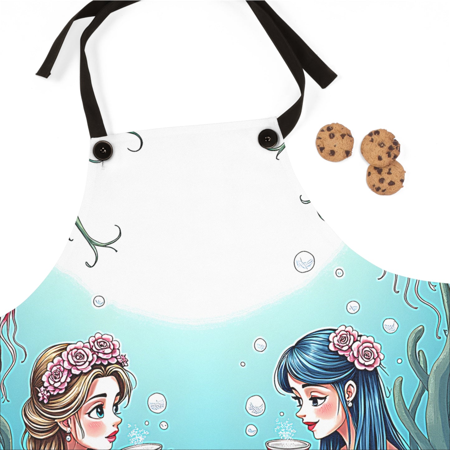 Apron Colorful Graphic Design - Mermaid Tea Party