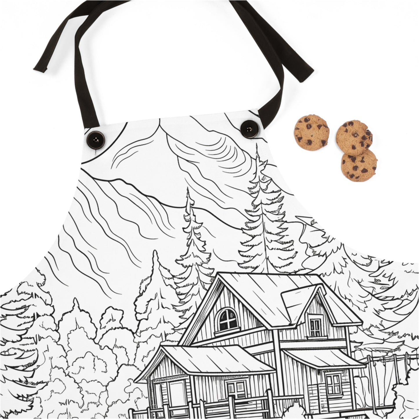 Apron Coloring Kit with 10 Fabric Markers - Mountain House