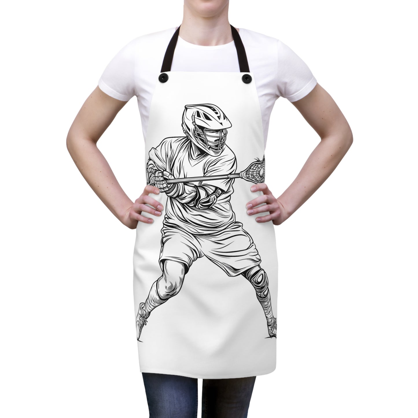 Apron Coloring Kit with 10 Fabric Markers - Lacrosse