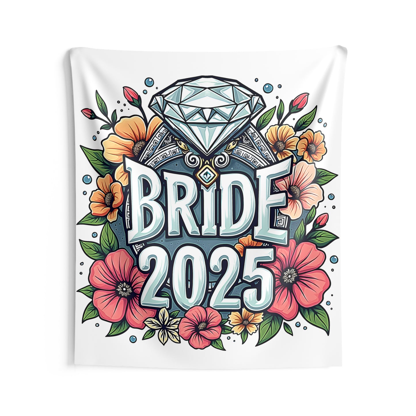 Indoor Wall Tapestries Colorful Graphic Design - Bride