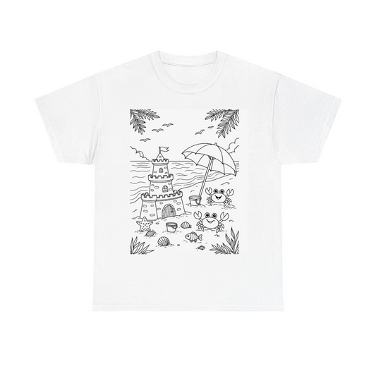 Custom Kids T-Shirt Coloring Kit with 10 Fabric Markers