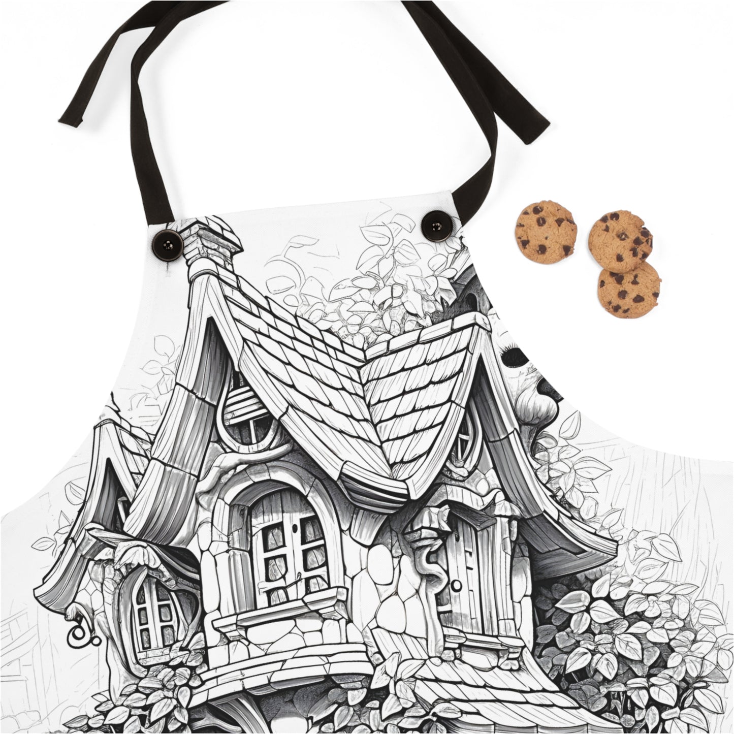 Apron Coloring Kit with 10 Fabric Markers - Fantasy Cottage