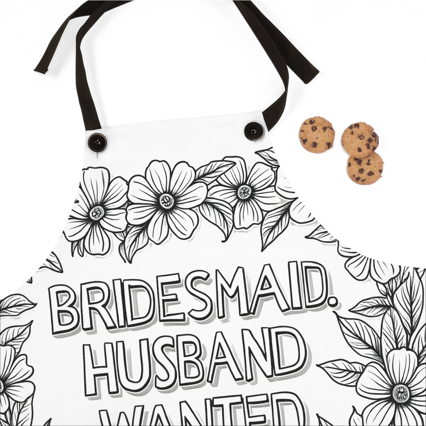 Apron Coloring Kit with 10 Fabric Markers - Bridesmaid