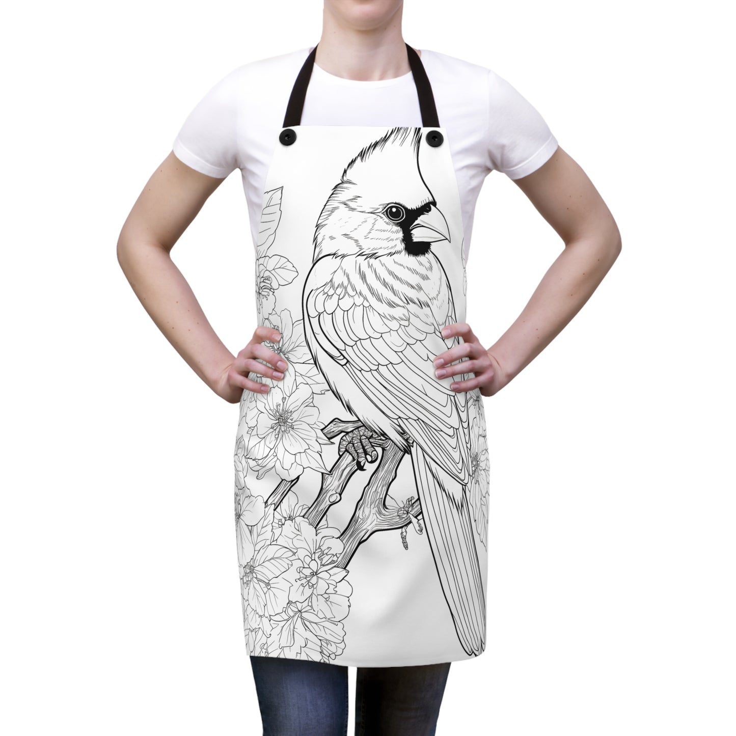 Apron Coloring Kit with 10 Fabric Markers - Cardinal