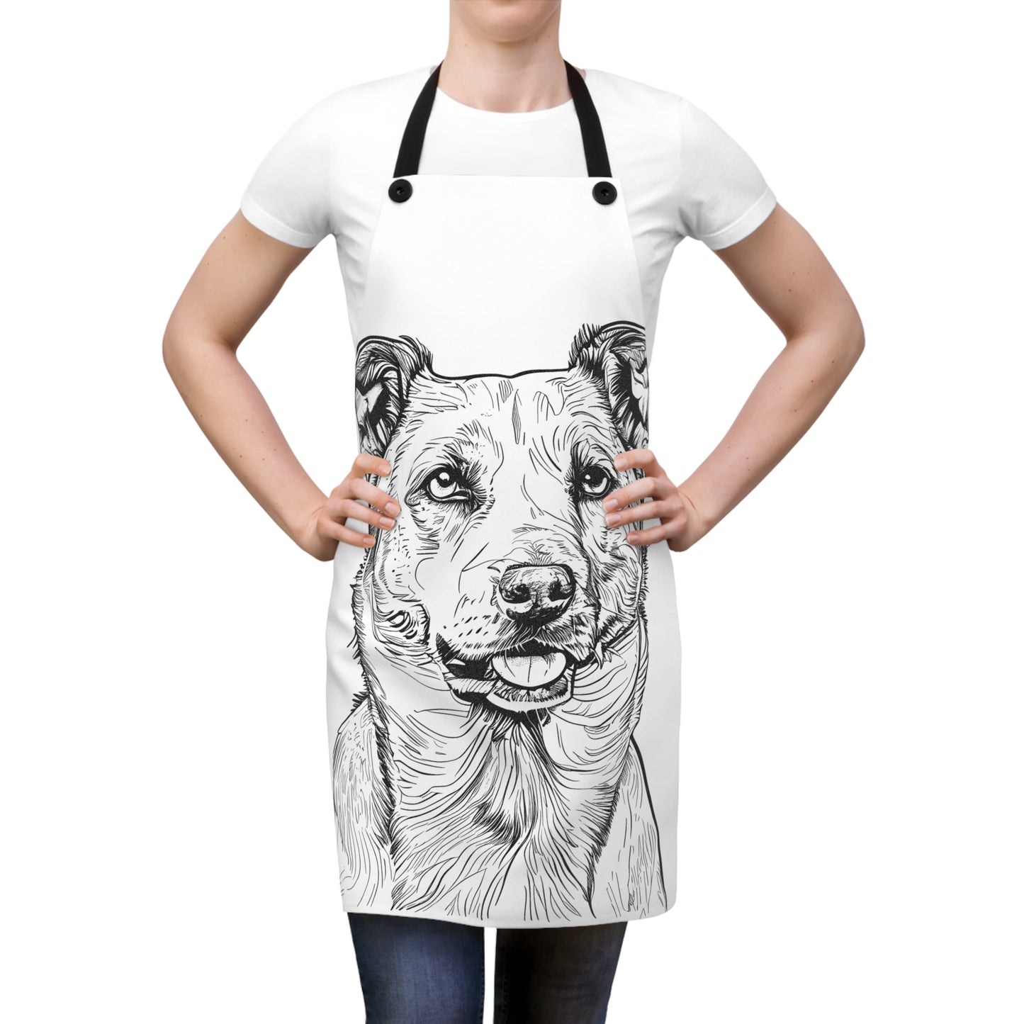 Apron Coloring Kit with 10 Fabric Markers - Portrait